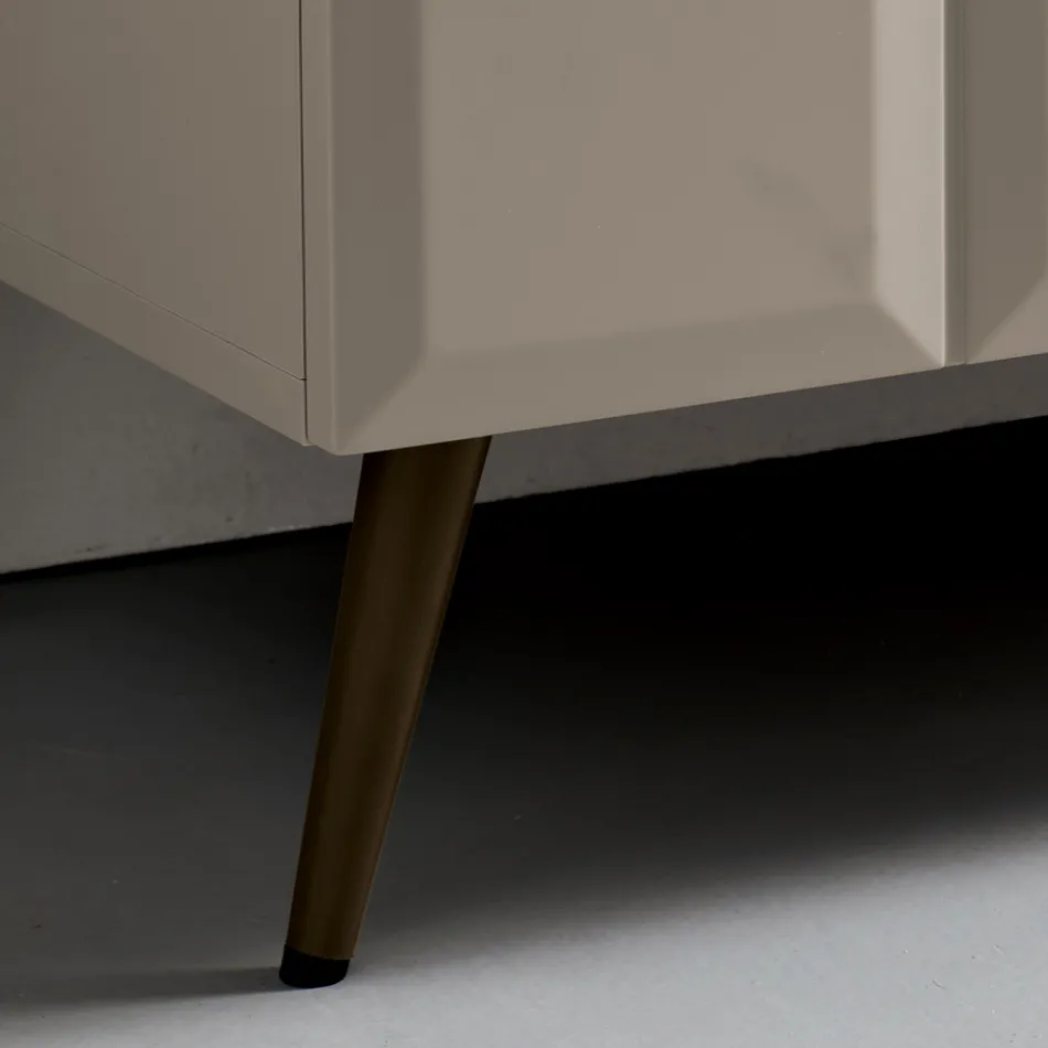 Komoda wewnętrzna z 2 drzwiami w kratkę, wyprodukowana we Włoszech - Elisabetta Viadurini