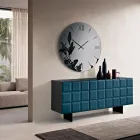 Komoda wewnętrzna z 3 drzwiami w kratkę, wyprodukowana we Włoszech - Elisabetta Viadurini