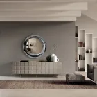 Komoda wewnętrzna z 4 drzwiami w kratkę, wyprodukowana we Włoszech - Elisabetta Viadurini