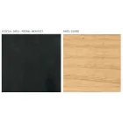 Kredens do salonu z 4 drzwiami w wykończeniu naturalnego jesionu Made in Italy - Melek Viadurini