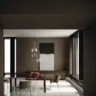 Drewniany kredens ze szklaną konstrukcją Made in Italy - Azuki Viadurini