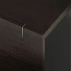 Drewniany kredens ze szklaną konstrukcją Made in Italy - Azuki Viadurini