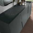 Komoda do salonu z 3 drzwiami z lakierowanej płyty MDF Wyprodukowano we Włoszech - Elena Viadurini