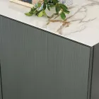 Kredens do salonu ze stalową podstawą i konstrukcją z melaminy - Adriel Viadurini