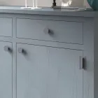 Kredens do salonu z litego drewna jodłowego, 4 przegródki Made in Italy - Pascual Viadurini