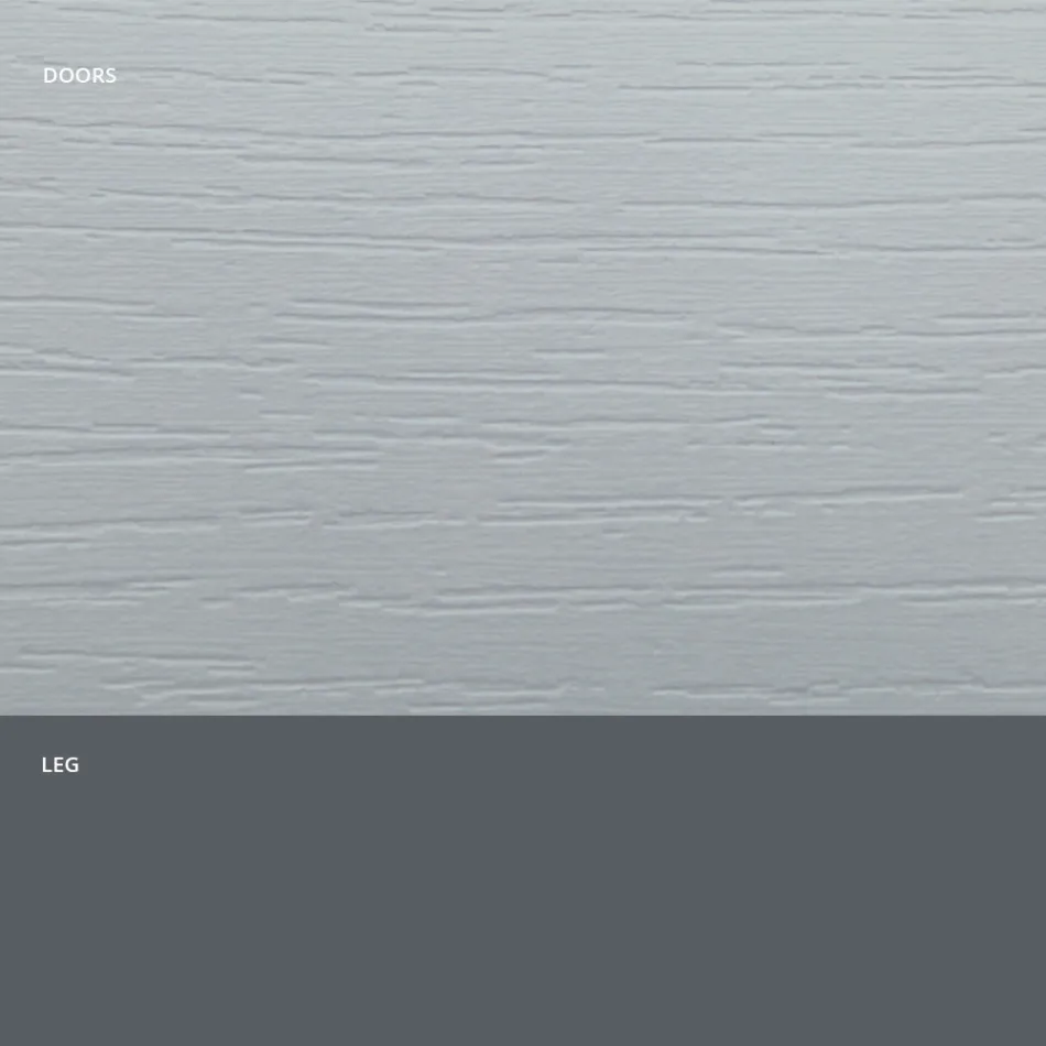 Kredens do salonu z matowego drewna i laminatu HPL Wyprodukowano we Włoszech - Fiorenza Viadurini