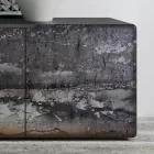 Kredens do salonu z 3 drzwiami w różnych wykończeniach Made in Italy - Ole Viadurini