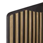 Kredens do salonu z 3 drzwiami z wykończeniem w kolorze nordyckiego dębu wiązanego - Linda Viadurini