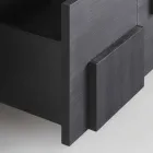 Konstrukcja kredens szczotkowana z drewna modrzewiowego obróbce cieplnej Azalea Viadurini