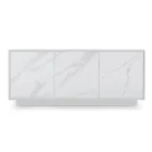 Drewniany kredens z 2 lub 3 drzwiami z laminatu HPL Wyprodukowano we Włoszech - Fiorenza Viadurini