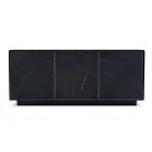 Drewniany kredens z 2 lub 3 drzwiami z laminatu HPL Wyprodukowano we Włoszech - Fiorenza Viadurini