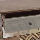 Kredens z Drewna Mango 2 Drzwi 4 Szuflady Styl Etniczny Homemotion - Auriel Viadurini