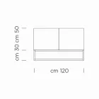 Kredens z forniru z orzecha Canaletto Made in Italy - Salerno Viadurini