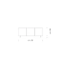 Kredens z matowego lakierowanego drewna ze szklanymi drzwiami Wyprodukowano we Włoszech - Fiorenza Viadurini