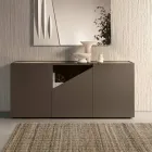 Komoda stojąca z melaminy z przekątnym cięciem Made in Italy - Seta Viadurini