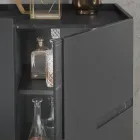 Madia z melaminy i płyty Mdf z wstawkami z laminatu Made in Italy - Gordita Viadurini