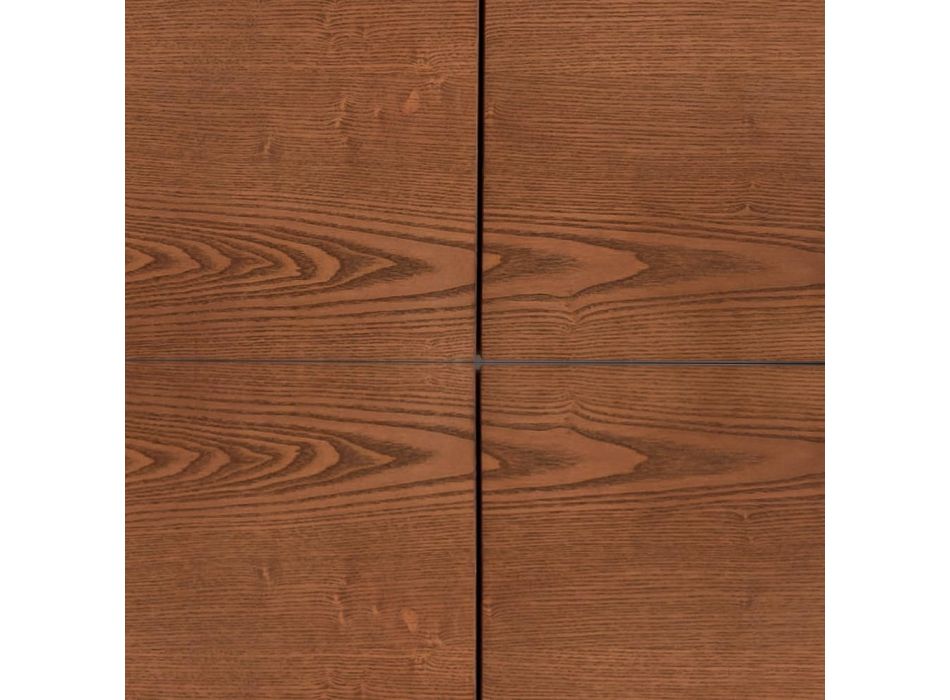 Kredens do salonu Konstrukcja Mdf i 4 drzwi z litego drewna Made in Italy - Rosalba Viadurini