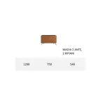 Kredens do salonu z płyty Mdf i litego drewna 2 lub 3 drzwi Made in Italy - Chamber Viadurini