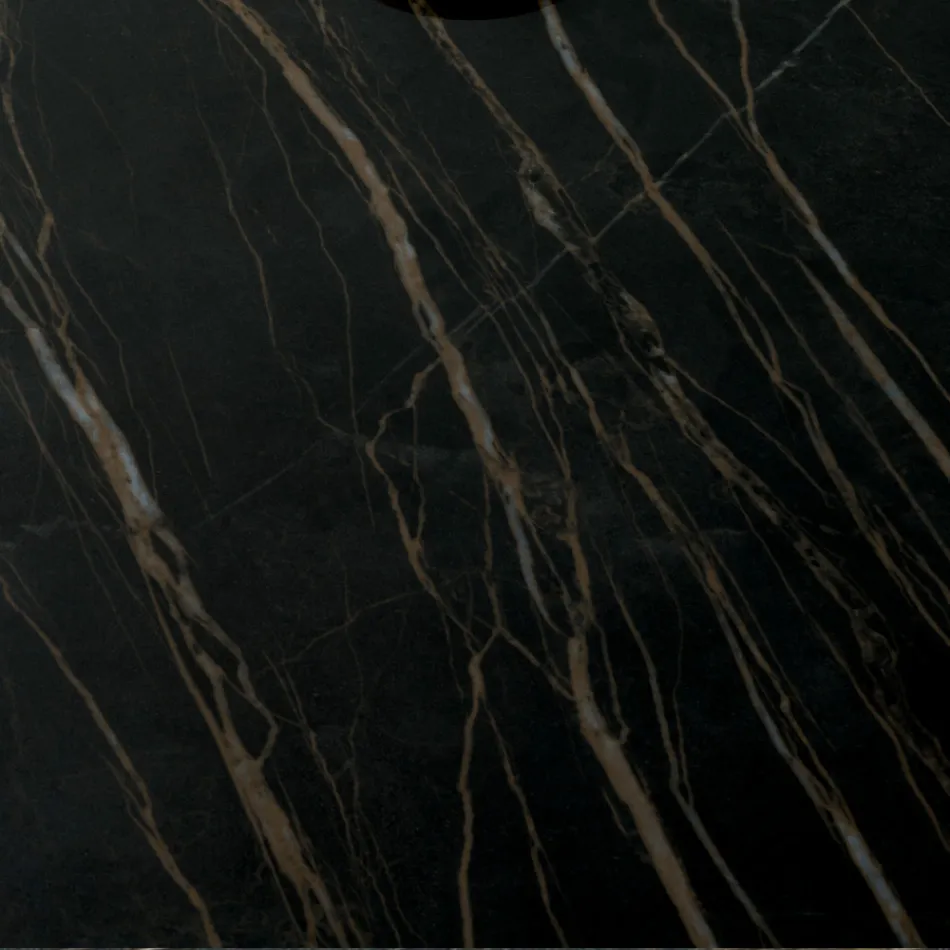 Kredens do salonu w lakierowanym Mdf 3 drzwi z ceramicznymi wstawkami - Imperio Viadurini