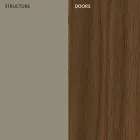 Kredens do salonu w lakierowanym Mdf 3 drzwi z sitodrukowymi wstawkami - Saronno Viadurini