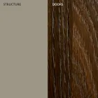 Kredens do salonu w lakierowanym Mdf 3 drzwi z sitodrukowymi wstawkami - Saronno Viadurini