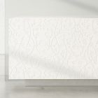 Kredens do salonu z lakierowanego na biało Mdf z płaskorzeźbą Made in Italy - Acqua Viadurini