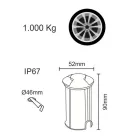 Marker Zewnętrzny Wpuszczany Reflektor LED ze Stali Nierdzewnej 4 Części - Romb Viadurini