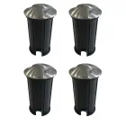 Marker Zewnętrzny Wpuszczany Reflektor LED ze Stali Nierdzewnej 4 Części - Romb Viadurini