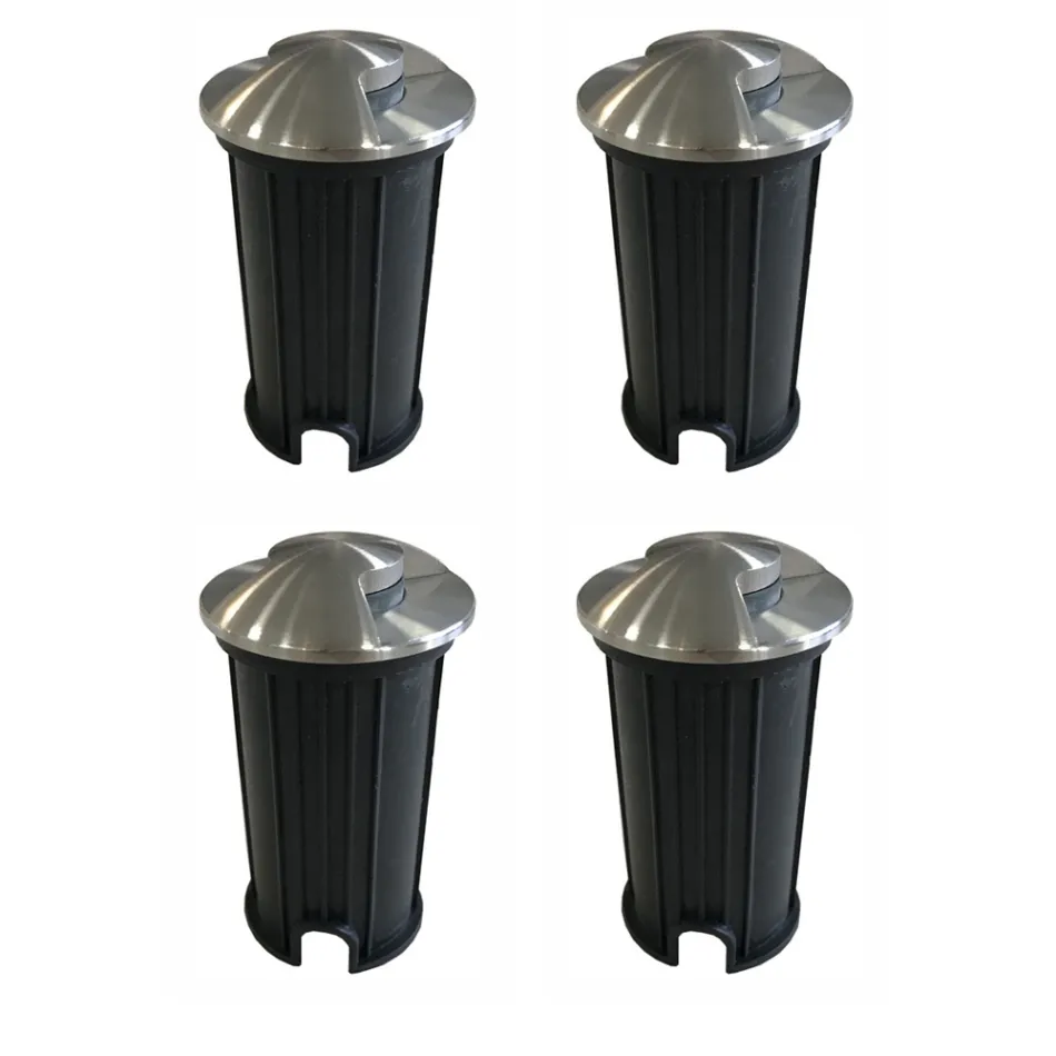 Marker Zewnętrzny Wpuszczany Reflektor LED ze Stali Nierdzewnej 4 Części - Romb Viadurini