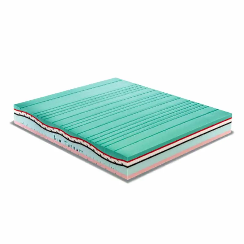 Materac pojedynczy w Memory Aloe Feel i Carbon Resistex Wyprodukowano we Włoszech - willa Viadurini