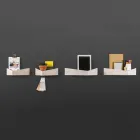 Zaprojektuj półkę ścienną ze sklejki i metalu z wieszakiem na ubrania - Berema Viadurini