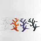 Półka ścienna z pleksi z haczykami na ubrania Made in Italy - Neon Viadurini