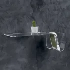 Półka designerska z przezroczystego kryształu akrylowego Made in Italy - Teride Viadurini