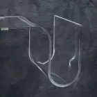 Półka designerska z przezroczystego kryształu akrylowego Made in Italy - Teride Viadurini