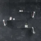 Półka designerska z przezroczystego kryształu akrylowego Made in Italy - Teride Viadurini