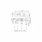Nowoczesna wbudowana bateria natryskowa z mosiądzu Made in Italy - Sika Viadurini