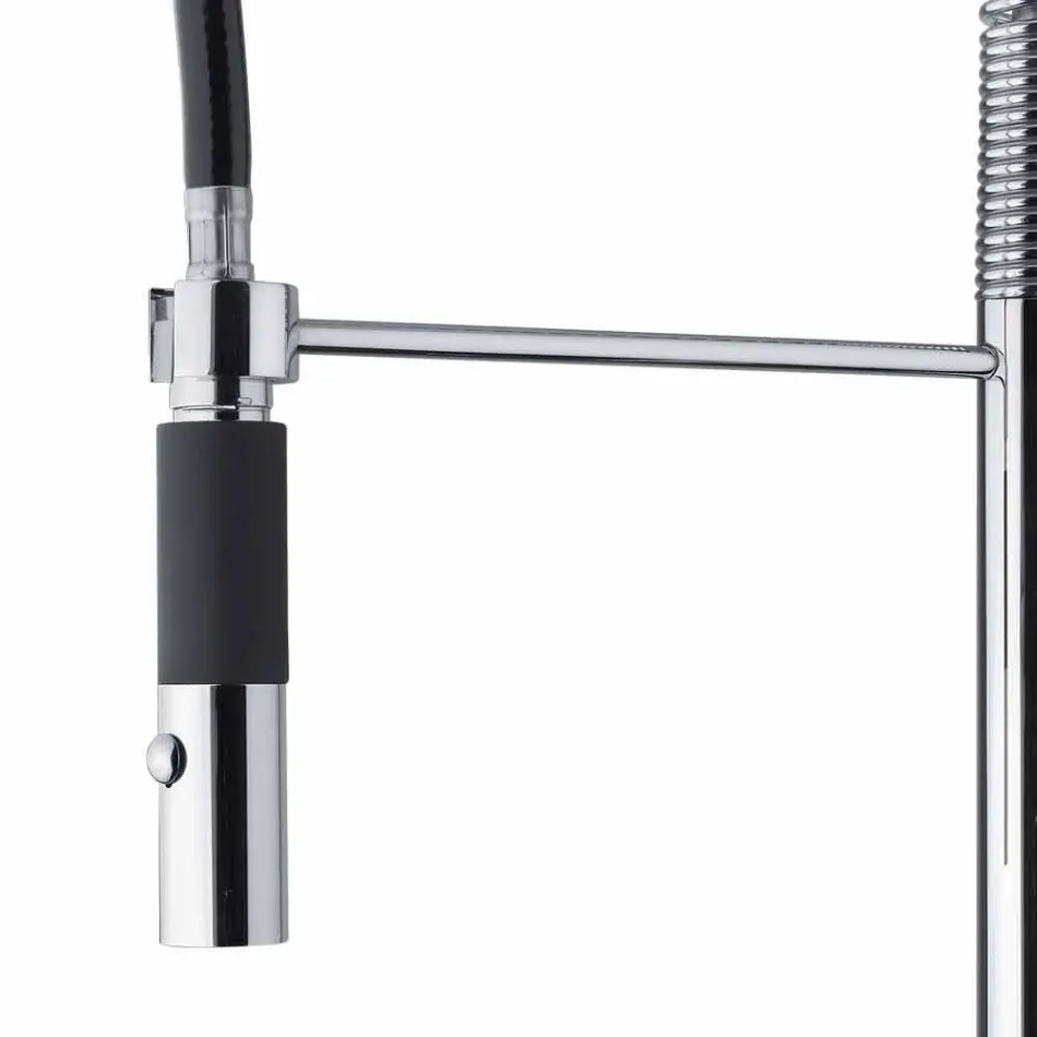 Regulowana bateria umywalkowa z mosiądzu ze sprężyną Made in Italy - Keope Viadurini