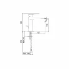 Nowoczesna bateria umywalkowa bez odpływu Made in Italy - Galla Viadurini