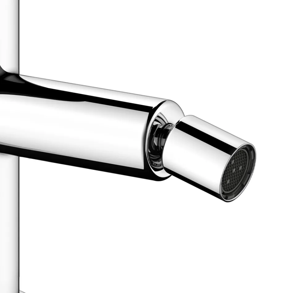 Jednouchwytowa bateria bidetowa klasyczny chromowany mosiądz - artemisia Viadurini