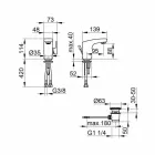 Nowoczesna bateria jednouchwytowa do umywalki łazienkowej Wykończenie chrom - Gonzo Viadurini