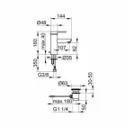 Nowoczesna bateria jednouchwytowa do umywalki łazienkowej z metalu - Zanio Viadurini
