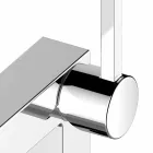 Nowoczesna jednouchwytowa bateria do bidetu z chromowanego metalu - Girino Viadurini