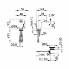 Nowoczesna jednouchwytowa bateria bidetowa z chromowanego metalu - Gonzo Viadurini