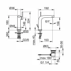 Nowoczesna jednouchwytowa bateria zlewozmywakowa z metalowym odpływem - Pinto Viadurini