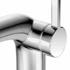 Nowoczesna jednouchwytowa bateria zlewozmywakowa z metalowym odpływem - Pinto Viadurini