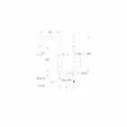 Made in Italy Design Jednouchwytowa bateria umywalkowa do kuchni - Bonsu Viadurini