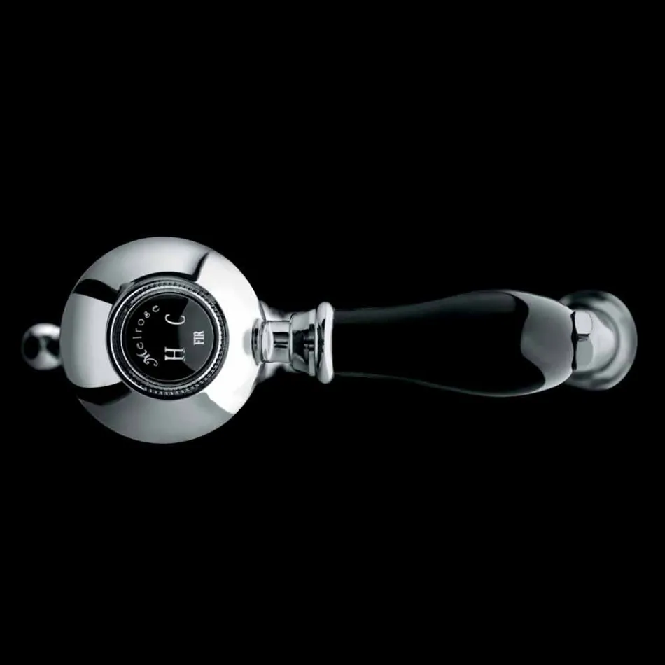 Made in Italy Designerska mosiężna bateria umywalkowa nablatowa - Binsu Viadurini