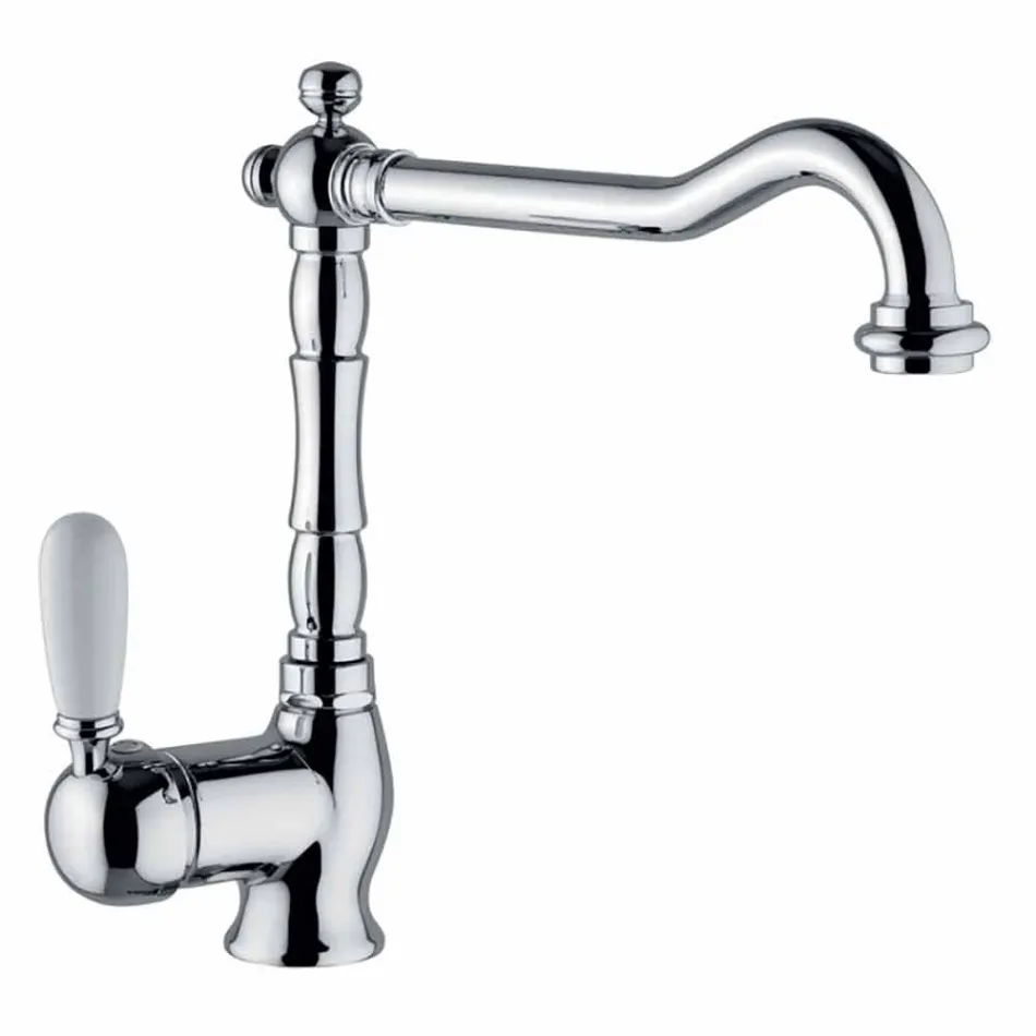 Klasyczna bateria zlewozmywakowa z mosiądzu Made in Italy - Adonis Viadurini