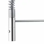 Regulowana bateria umywalkowa z mosiężną sprężyną Made in Italy - Cardio Viadurini