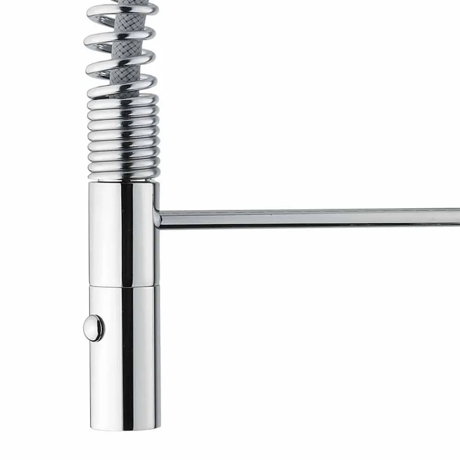 Regulowana bateria umywalkowa z mosiężną sprężyną Made in Italy - Cardio Viadurini